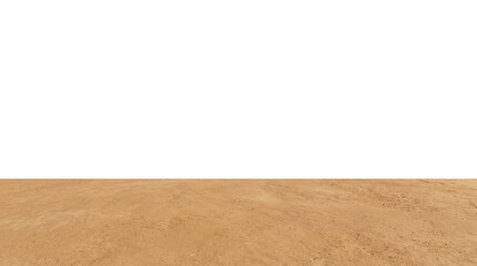 Naklejka premium Sand ground plane transparent background