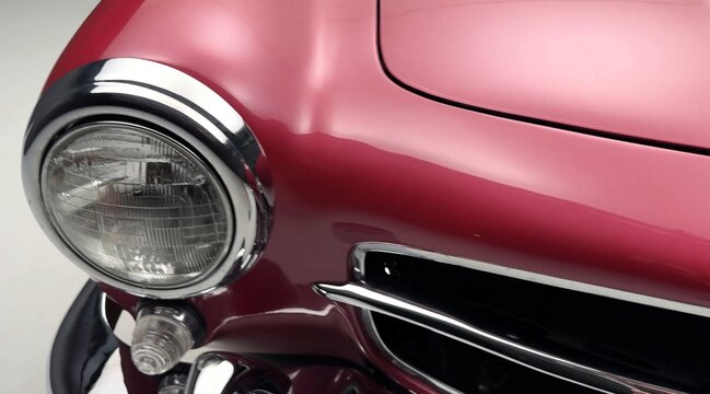 1957 Mercedes-Benz 190SL, Retro, classic German car. vintage car headlight