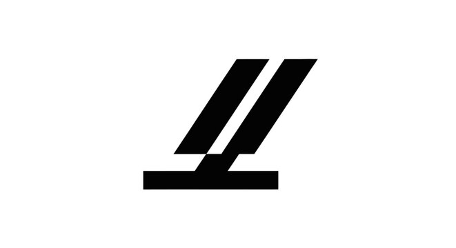 Slanted parallel bars logo design representing energy and progress