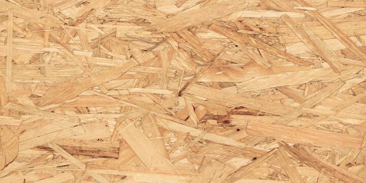 Close up of OSB or Oriented Strand Board texture background