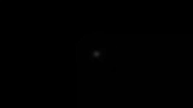 Retro TV Power On Off Glitch Light Animation on Black Background