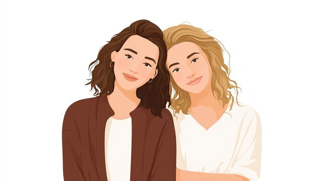 best friends,best friends,simplist Vector art,white background,white background 