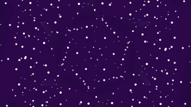 Dark purple night sky with white stars and constellation pattern background