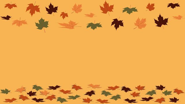 Autumn Leaves Animation - Flat Lay