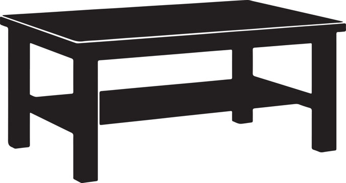 Table &ndash; Vector Silhouette