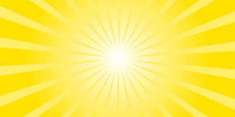 Fototapeta premium Sunray yellow background with copy space. Sunburst vector. Starburst copyspace