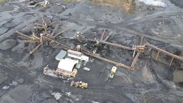 Coal mining processing plant