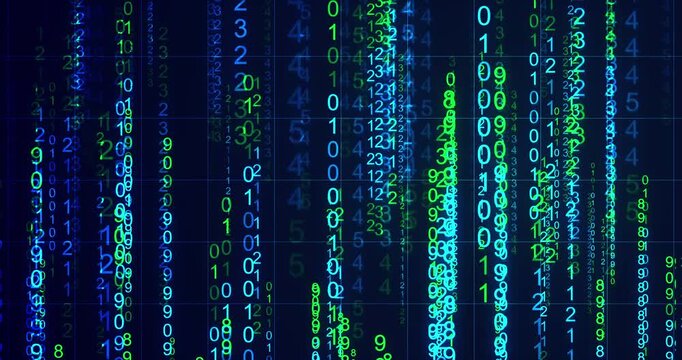 Fintech dollar price and oil barrel price growing conceptual background. Matrix data stream hacker like algorithm screen. Machine learning Digital transformation Cryptocurrency trend showing backdrop.