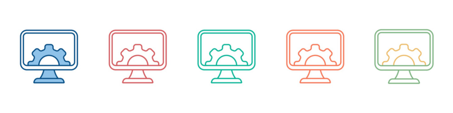 Cms Icon Set Multiple Style Collection