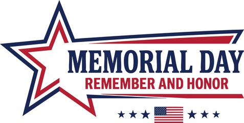 Fototapeta premium Tribute to Memorial Day, a United States holiday dedicated to honoring military personnel who died in service.