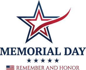 Fototapeta premium Tribute to Memorial Day, a United States holiday dedicated to honoring military personnel who died in service.