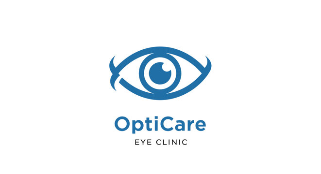 OptiCare Eye Clinic Logo Design.