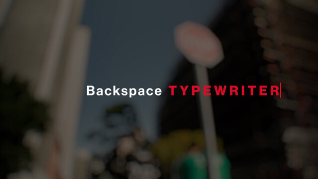 Backspace Typewriter