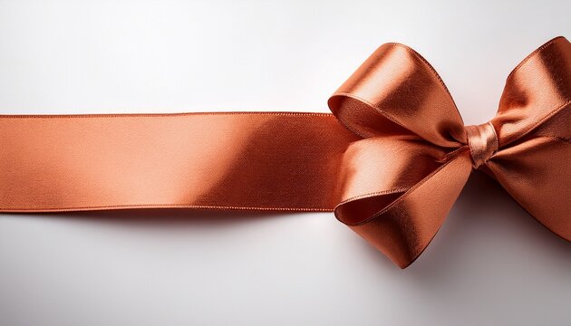 Recommended Copper Ribbon On White Background
