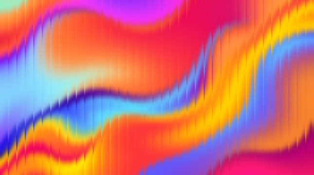 Abstract colorful wavy background with rainbow gradient, modern texture