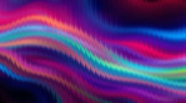 Multicolored wavy abstract background with vibrant colors for design
