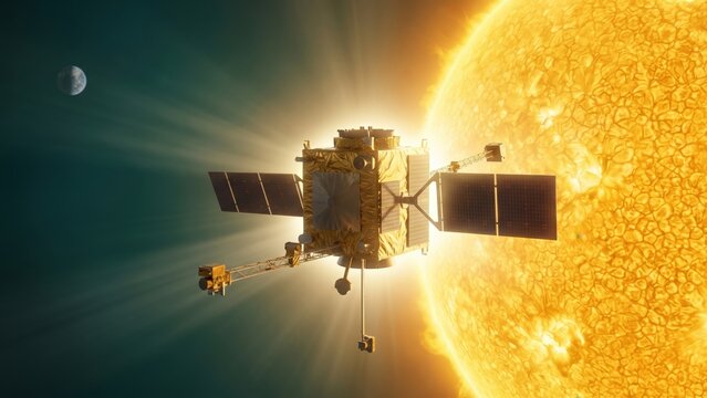 Aditya L1 Solar Observatory Near Blazing Sun