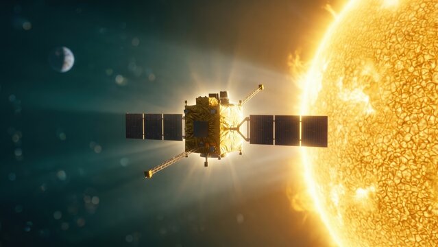 Aditya L1 Solar Observatory Near Blazing Sun