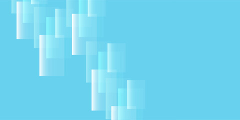 Fototapeta premium Pastel blue background gradient with modern shapes square