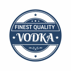 Obraz premium Authentic Vodka Bar Vintage Label Rubber Stamp Bundle