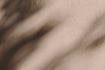 Naklejka premium A blurred abstract background showing soft diagonal shadows in warm brown tones, abstract design, minimalist backdrop, artistic shadow play.