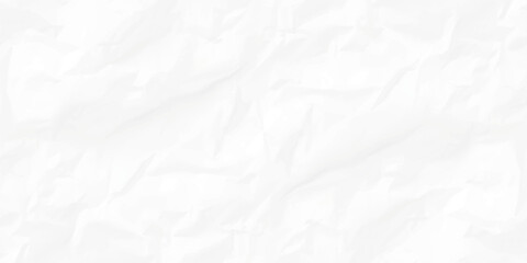 Fototapeta premium A crumpled white paper background shows subtle texture and shadows, creating a minimalist and clean surface for design or text.