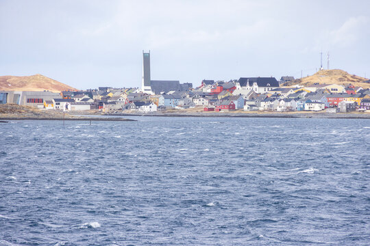 Part of Vard&oslash; seen from the coastal route