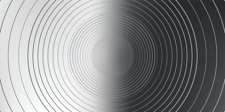 Concentric Circles Abstract Background with Metallic Texture.