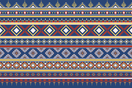 Retro Abstract Geometric Ethnic Pattern.