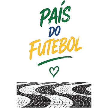 Lettering Futebol de Ra&ccedil;a Paix&atilde;o e Tradi&ccedil;&atilde;o

