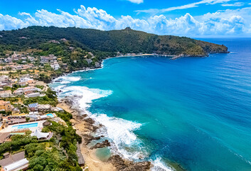 Fototapeta premium The coast at the city of Palinuro, Campania, Italy
