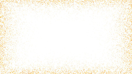 Obraz premium Gold glitter dust particles isolated on transparent background. Luxury shimmering sparkle star confetti texture overlay for festive celebration decoration design, PNG