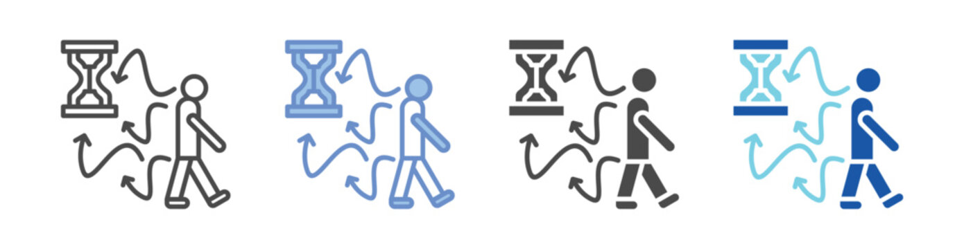 Scarcity Mind Icon Set With Multiple Styles Vector Illustration