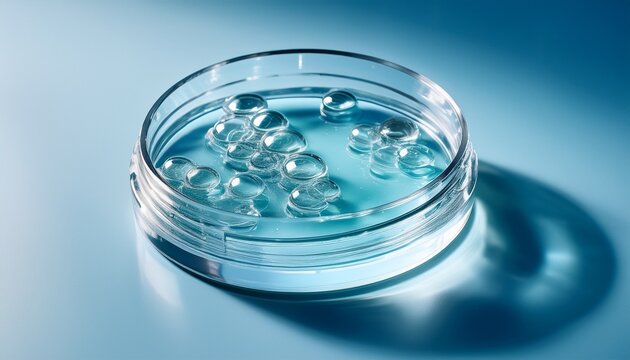 clear cosmetic gels in high fidelity visual for beauty ingredient use