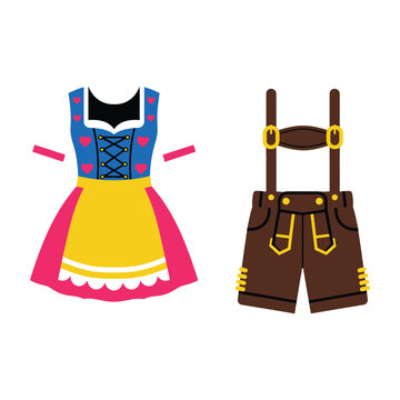 traditional german clothing dirndl and lederhosen