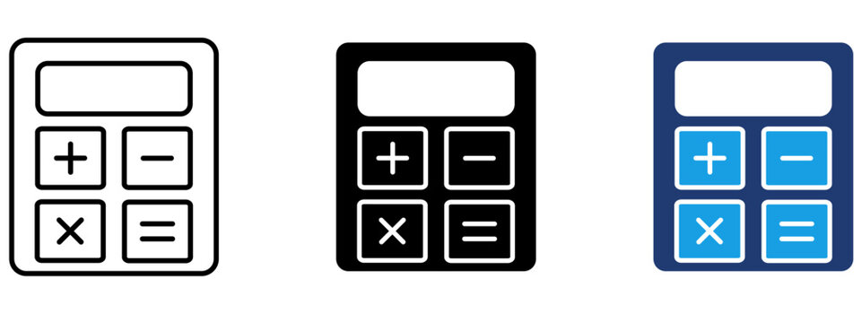 Business Accounting and Mathematics icon collections.