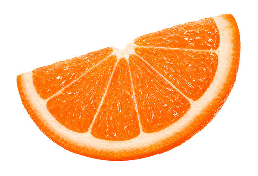 Orangenscheibe isoliert auf transparentem Hintergrund