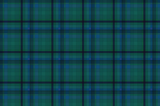 Deep blue and teal checkered plaid textile pattern with checkered background material geometric symmetric abstract repeatable wallpaper interwoven