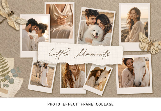 Polaroid Photo Effect Frame Collage