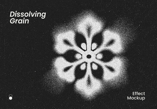 Dissolving Grain Effect Mockup