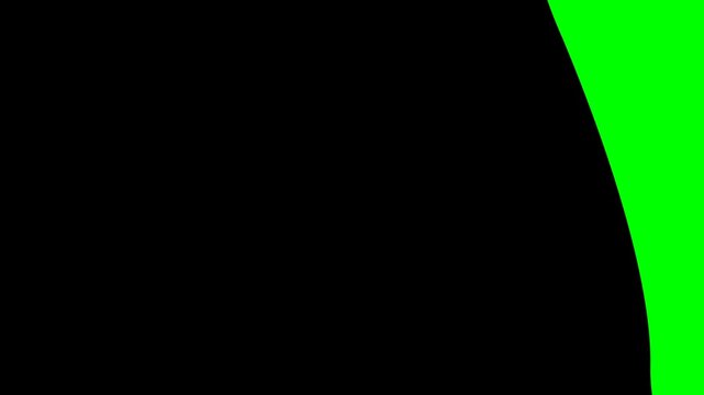 hand drawn style rubber stamp with closed text animated on green screen chroma key background. Loopable black fill sketchy line art animation without white elements for easy blending and video editing