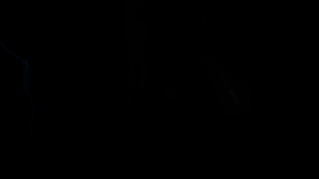 Vibrant colorful fireworks exploding in the dark night sky creating a stunning cinematic display of light and motion sequence
