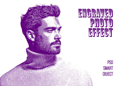Engraved Photo Effect