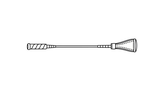 Detailed illustration of a vintage bugle instrument isolated on white background.