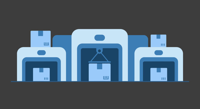 3D Printers in Factory Line.