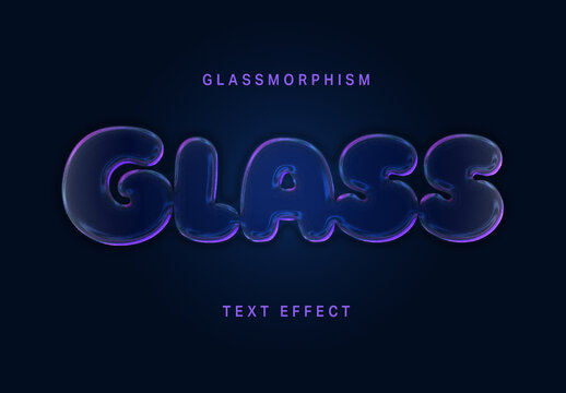 Glassmorphism Text Effect