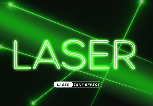 Laser Text Effect