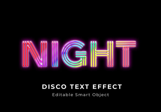 Disco Text Effect