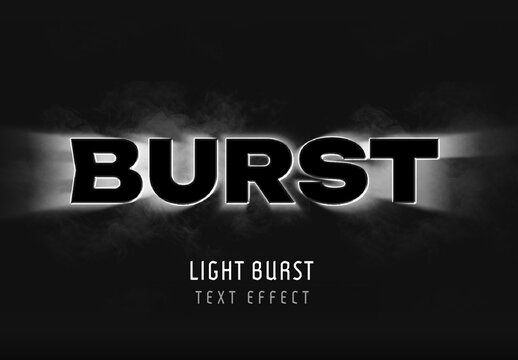 Light Burst Text Effect