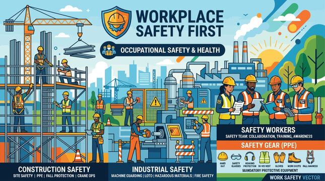 UntitledWorkplace Safety First: Construction, Industrial, and Site Safety Guidelines, Training, and Awareness